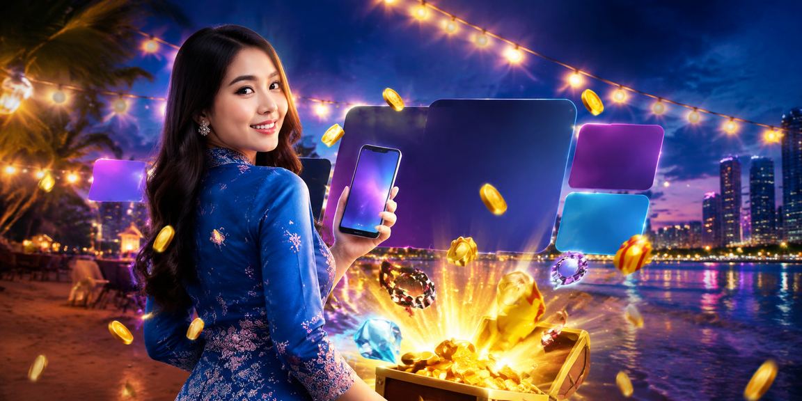 Wanita Malaysia berbaju kurung menggunakan telefon pintar untuk mengakses bonus kasino misai88 di Petaling Jaya